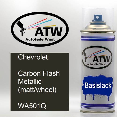 Chevrolet, Carbon Flash Metallic (matt/wheel), WA501Q: 400ml Sprühdose, von ATW Autoteile West.